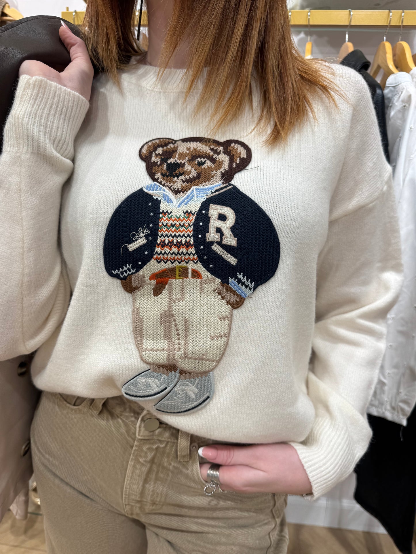 Pull teddy beige