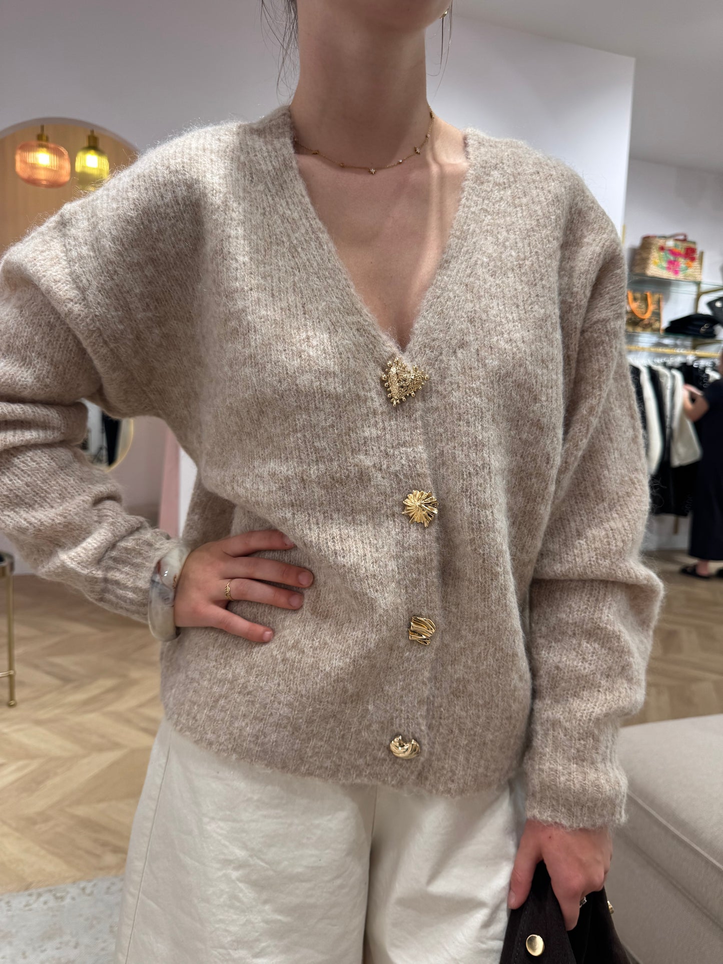 Pull voto beige