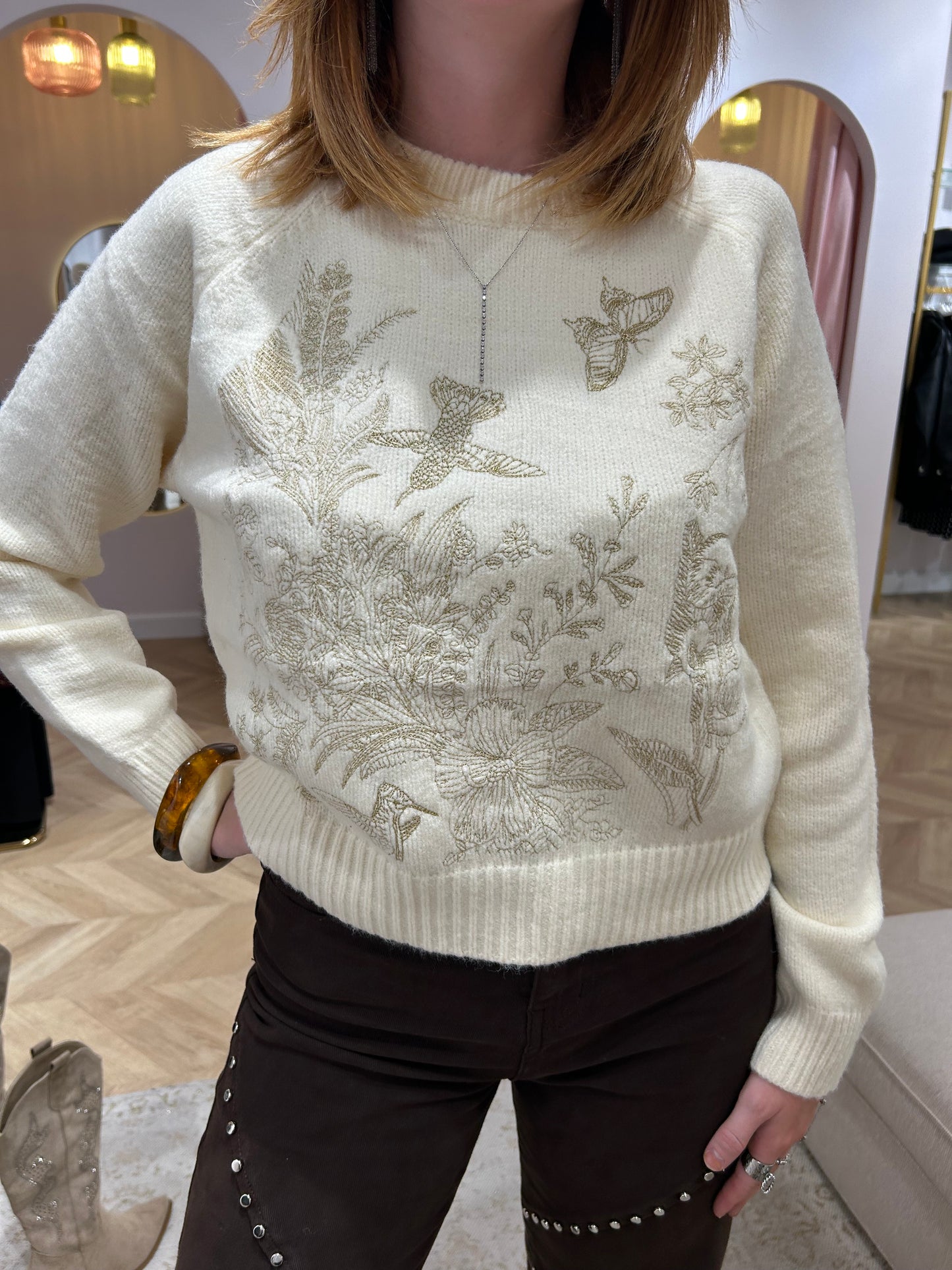 Pull Riviera beige