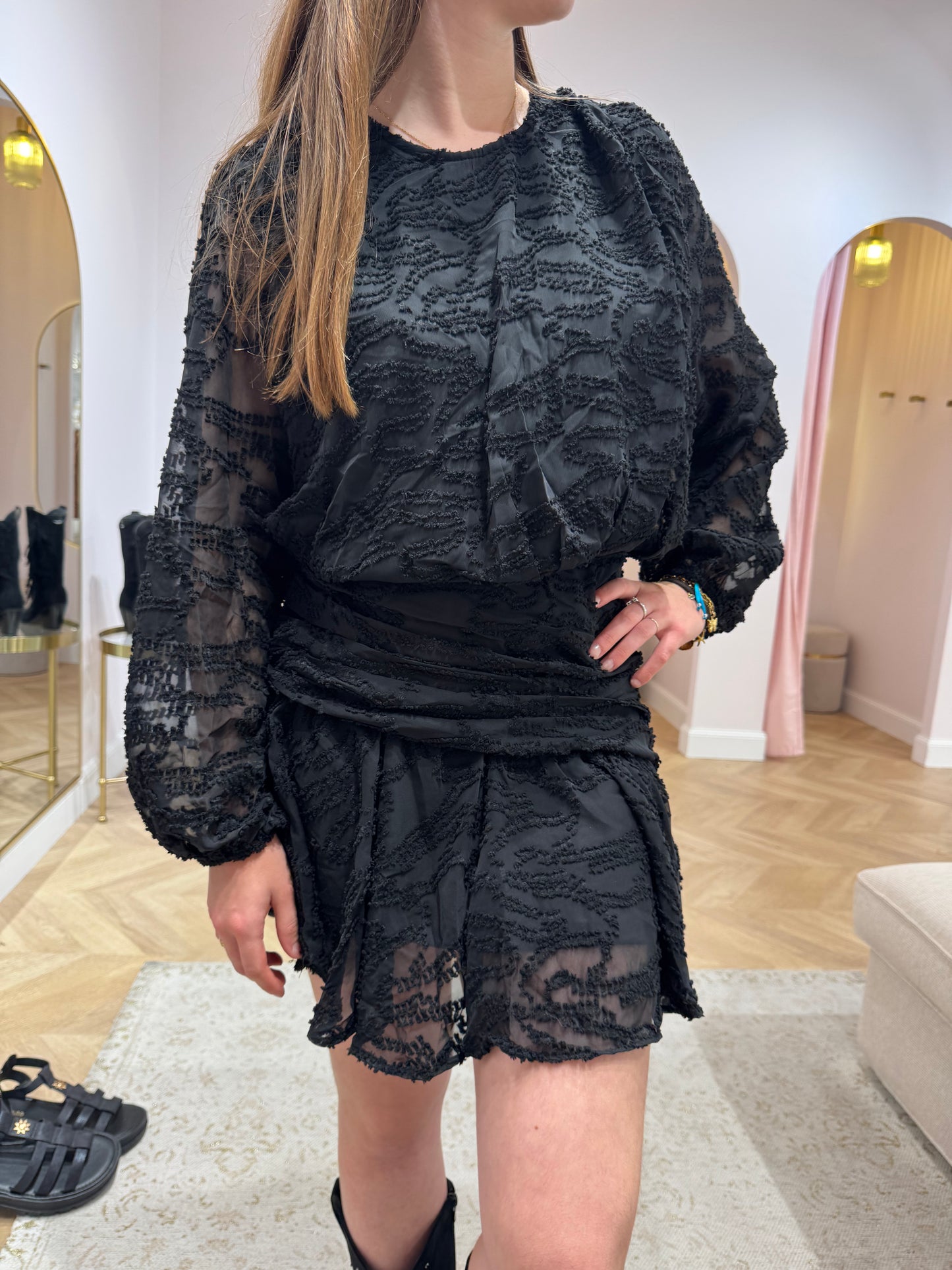 Robe bloom noir