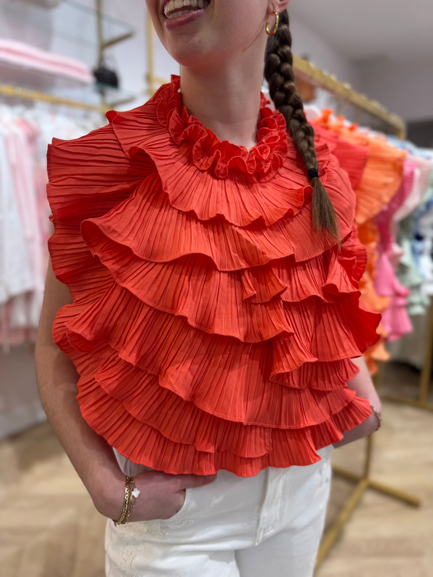 Top dos nu Céleste corail