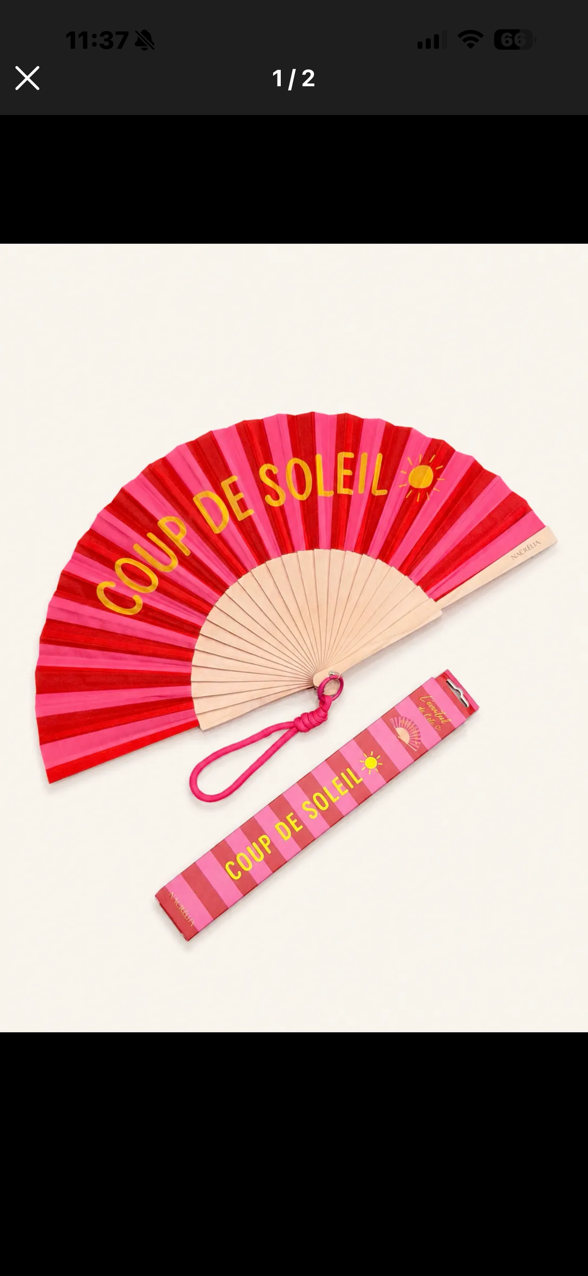 Éventail coup de soleil