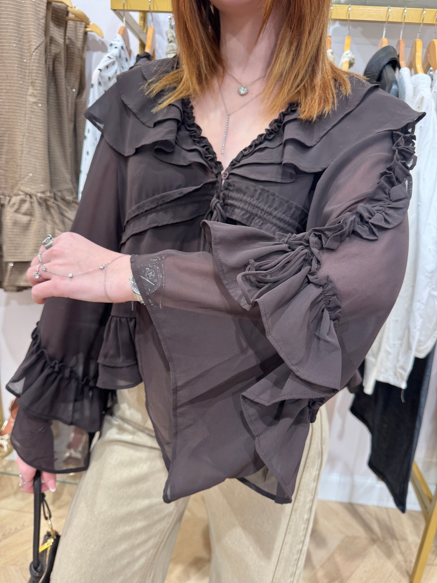 Blouse Judy marron