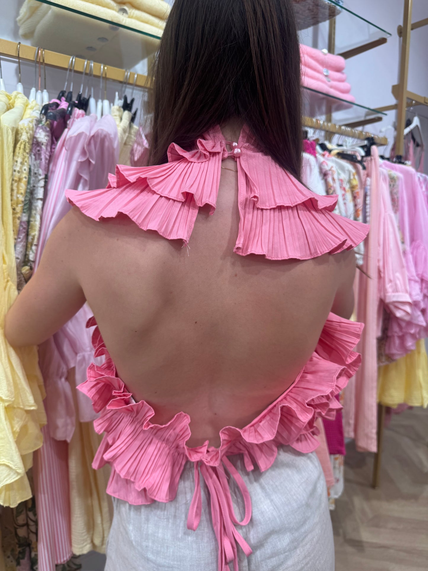 Haut Céleste dos nu rose