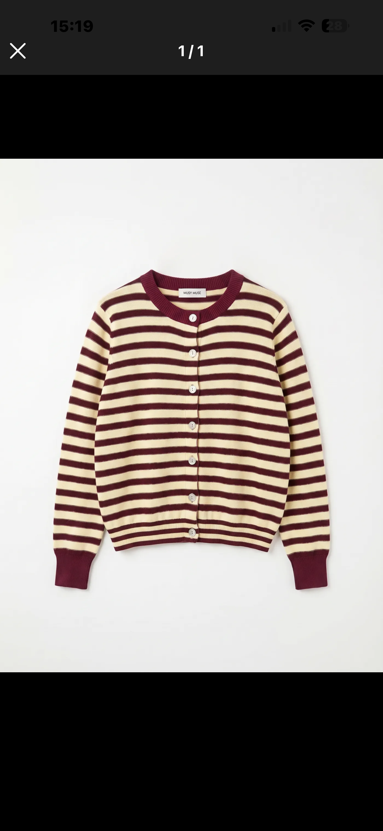 Gilet rayure bordeaux