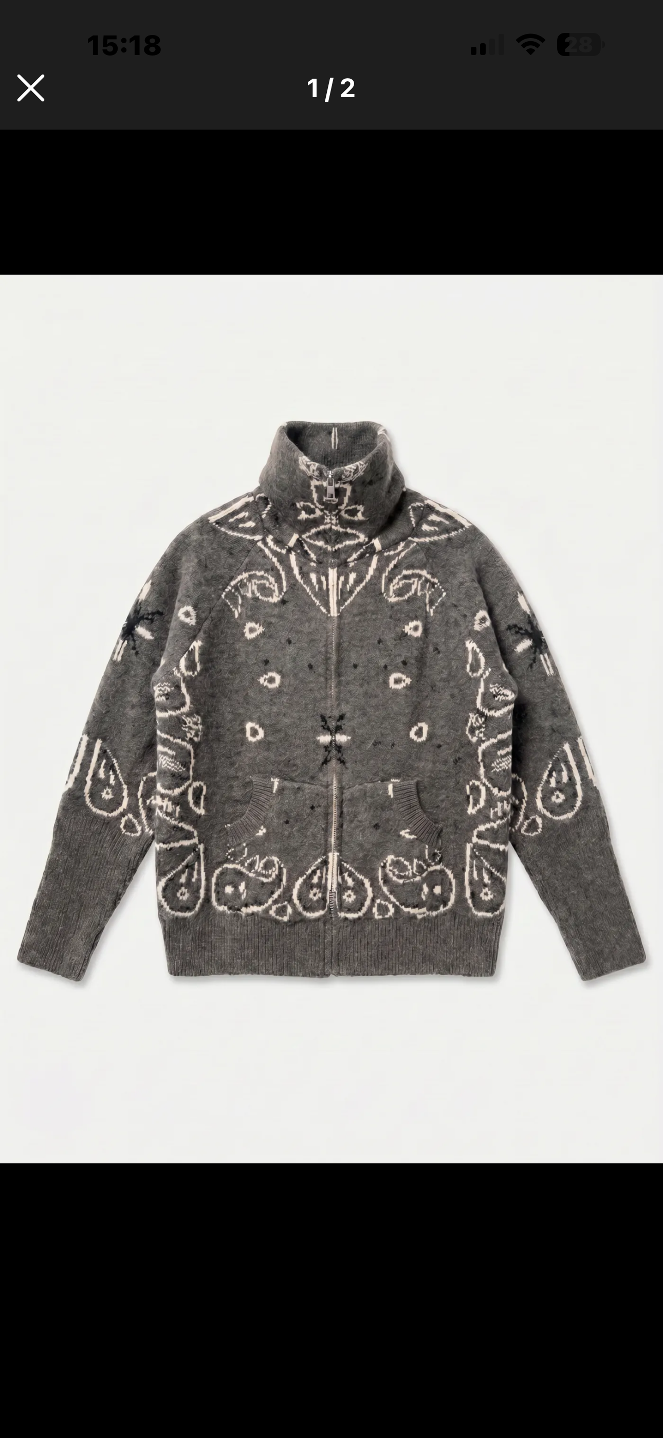 Pull bandana gris
