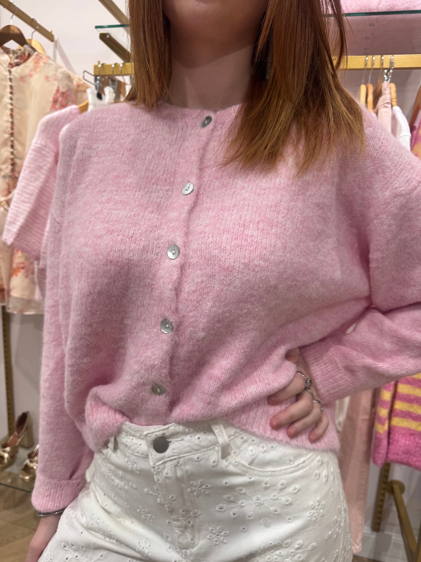 Gilet Gracie rose