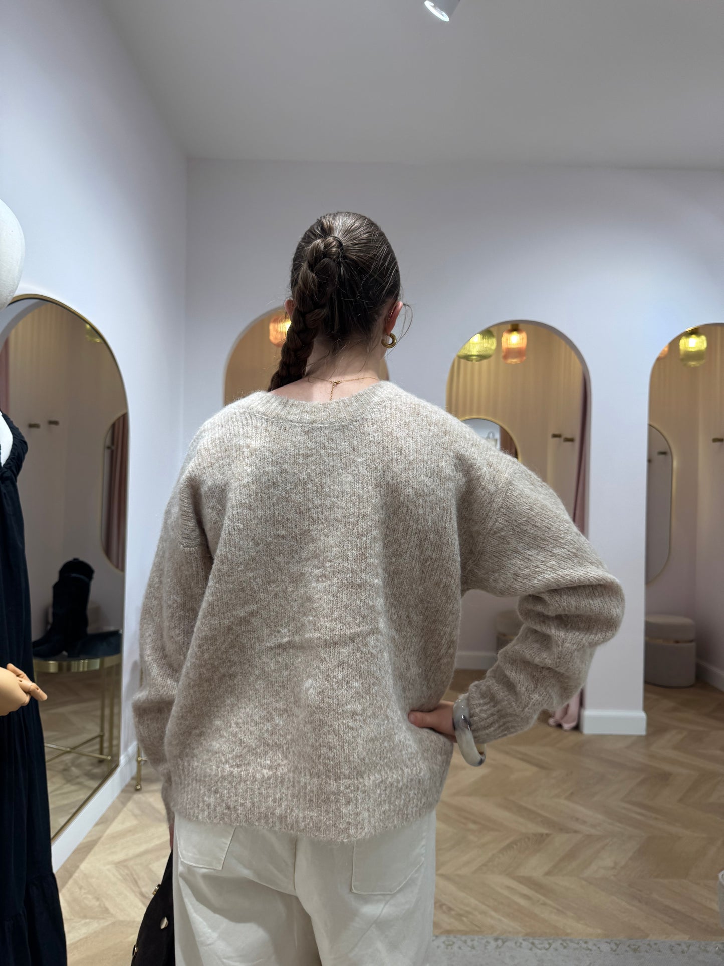 Pull voto beige