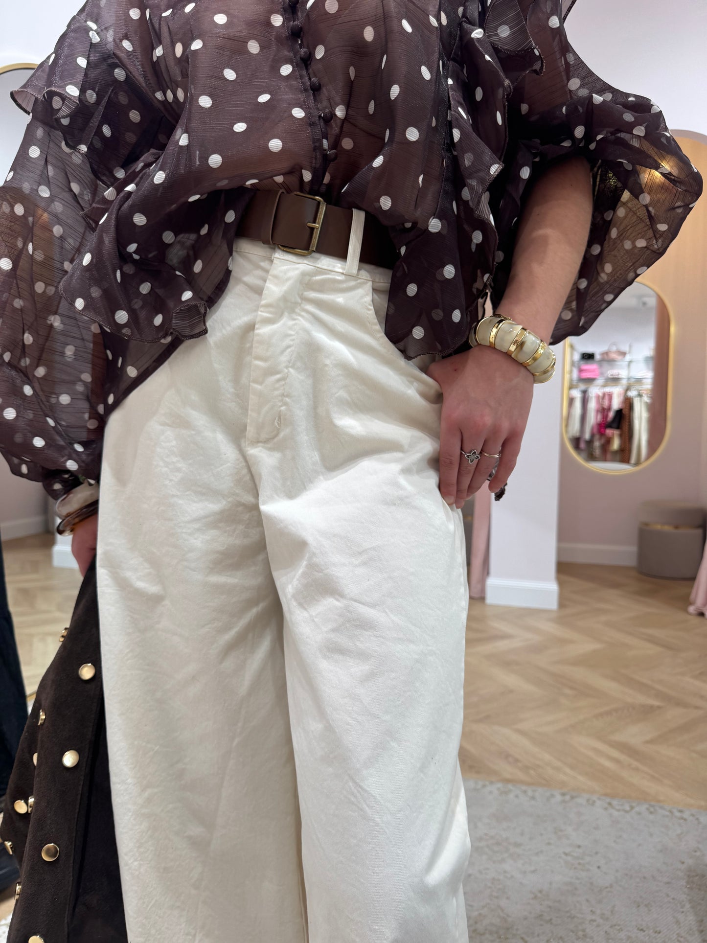 Pantalon joséphine écru