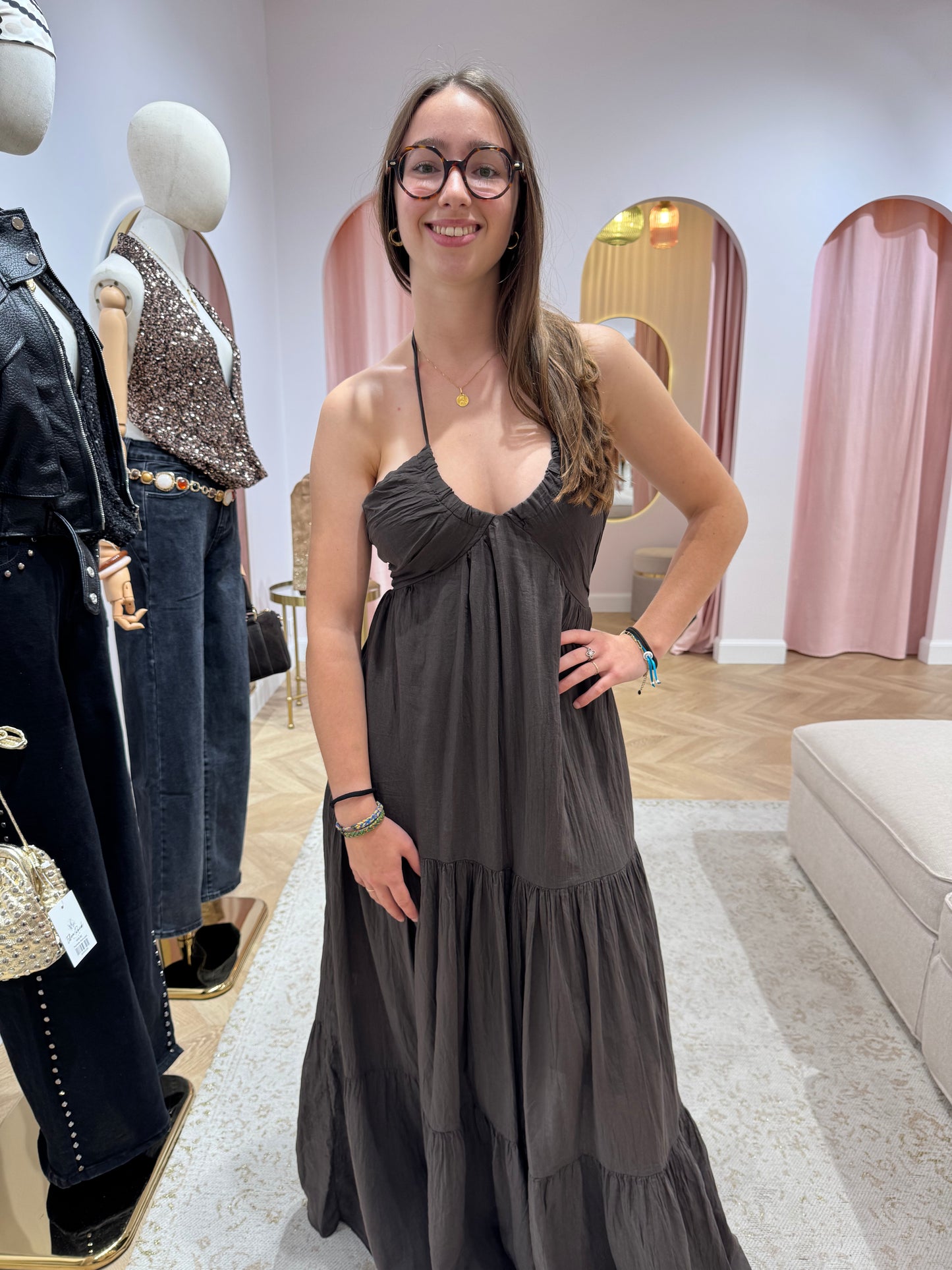 Robe sunny marron