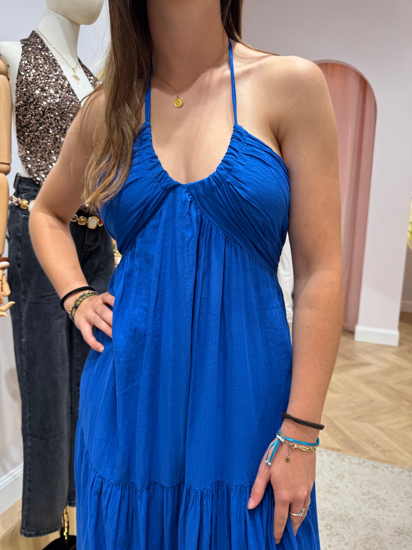 Robe sunny bleu électrique