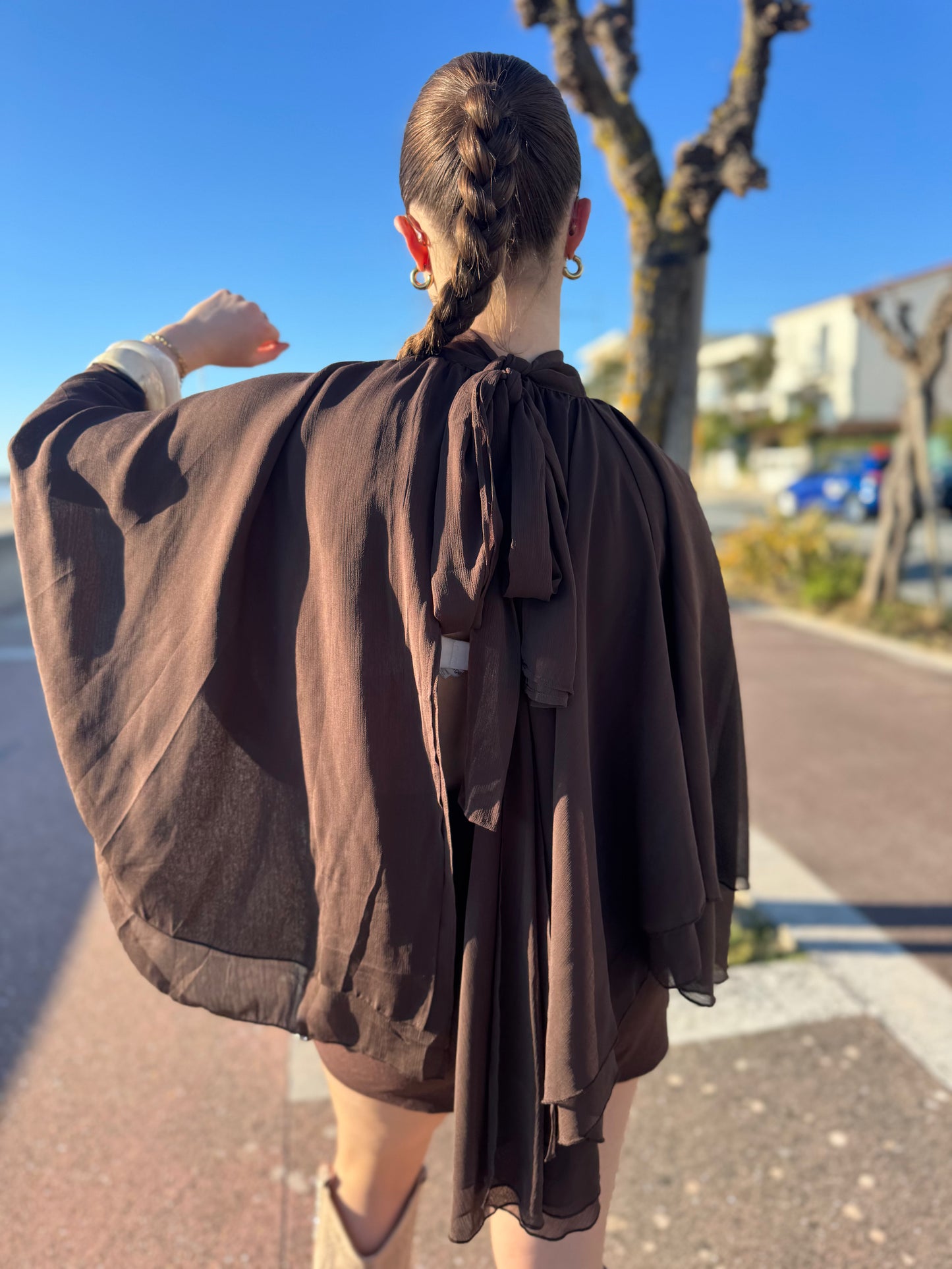 Blouse GRÂCE marron