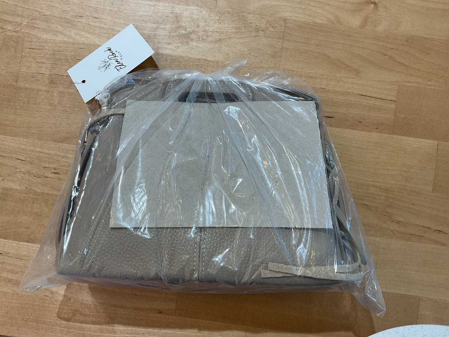 Sac stormy lisse beige