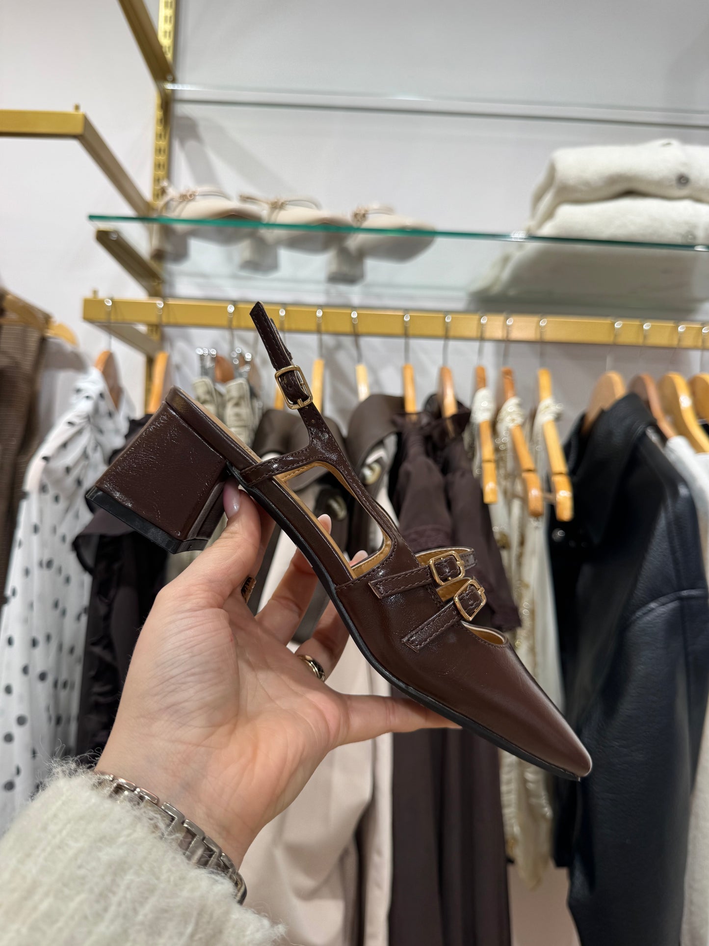 Slingback Nina brown