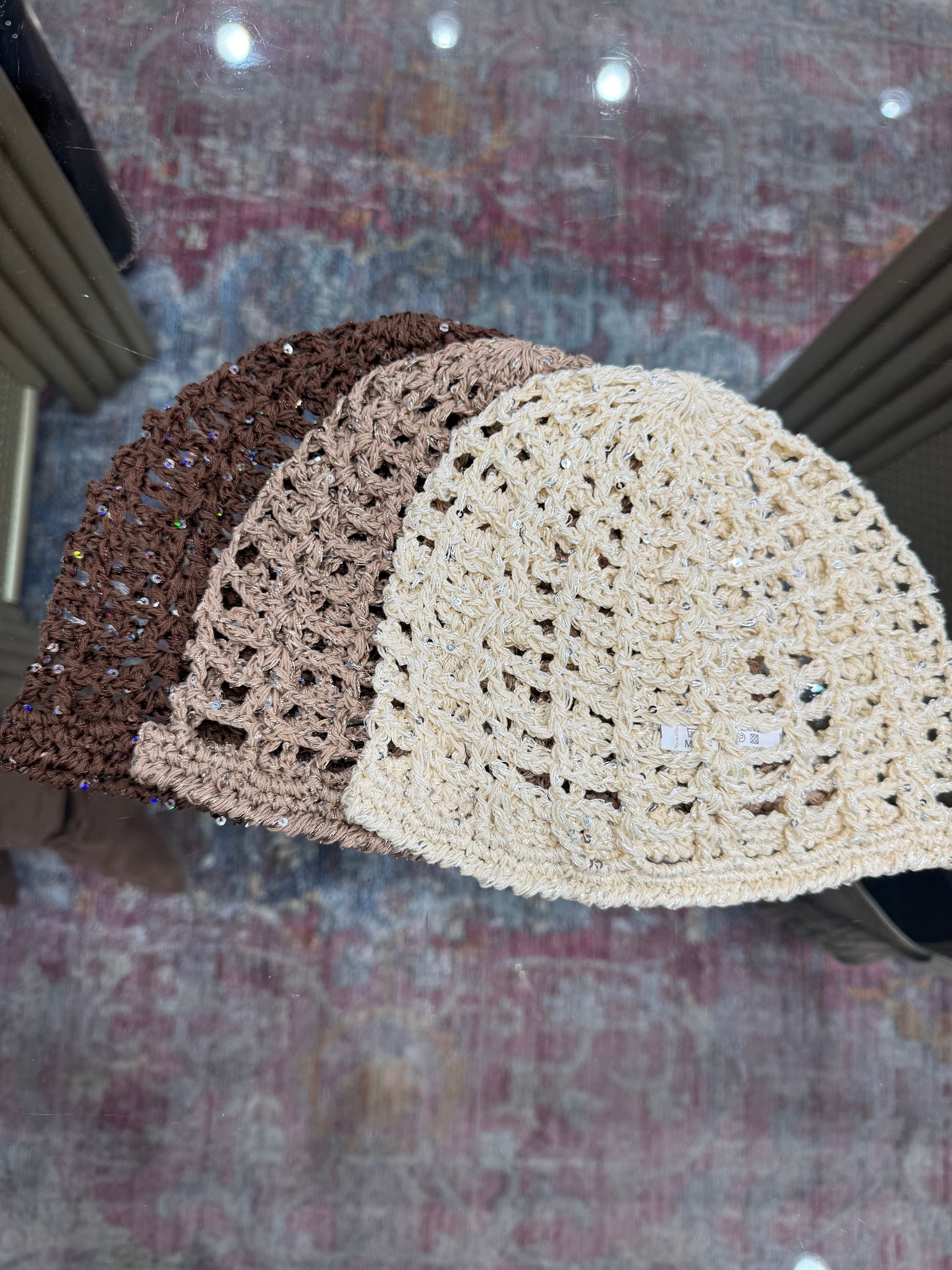 Bonnet maille BONNIE marron