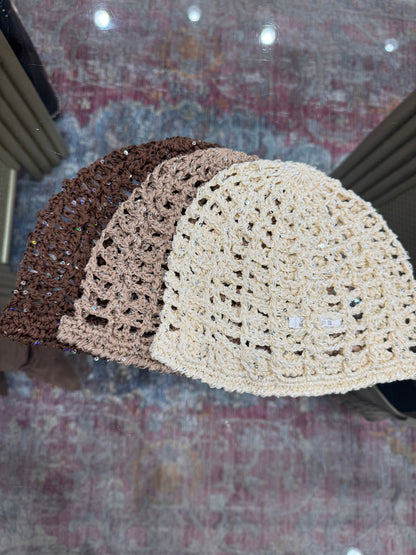 Bonnet maille BONNIE marron