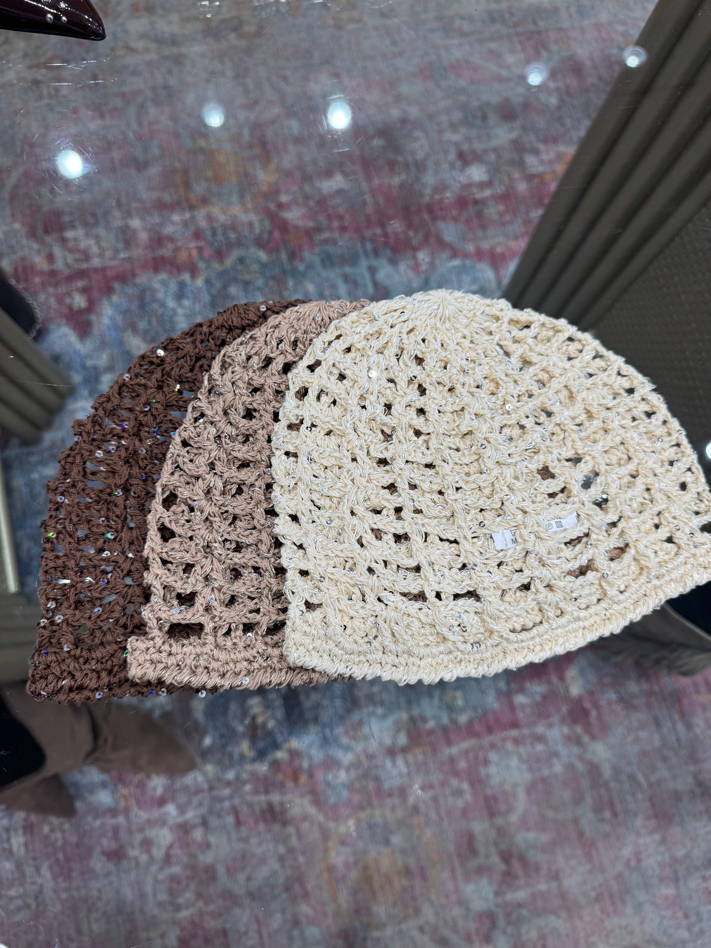 Bonnet maille BONNIE beige