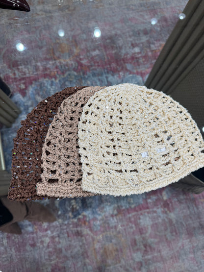 Bonnet maille BONNIE beige