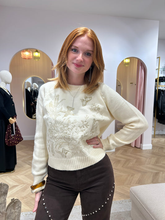 Pull Riviera beige