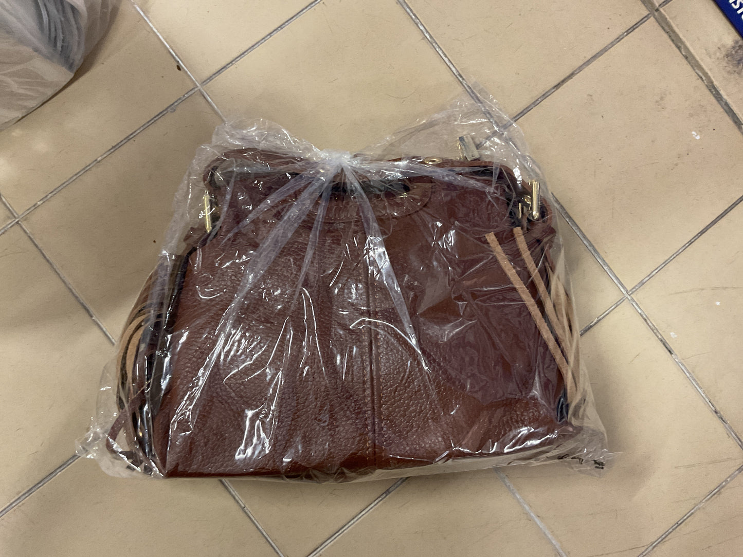 Sac stormy lisse marron