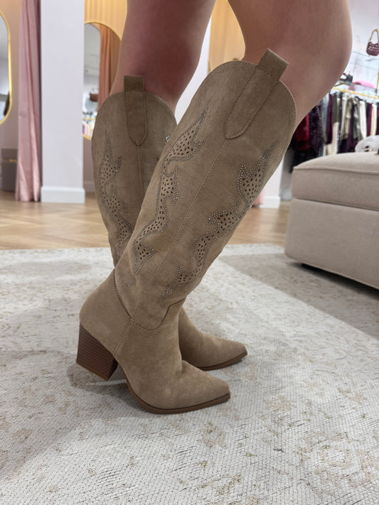 Santiags Beverly taupe