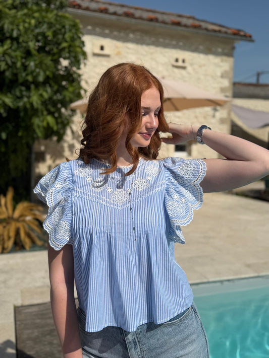 Blouse OSLO bleu