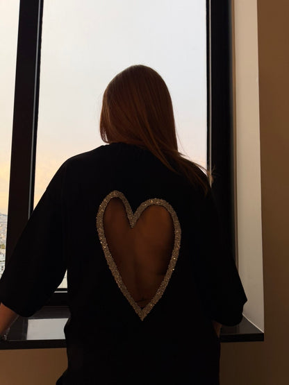 T-shirt DIAMANT noir