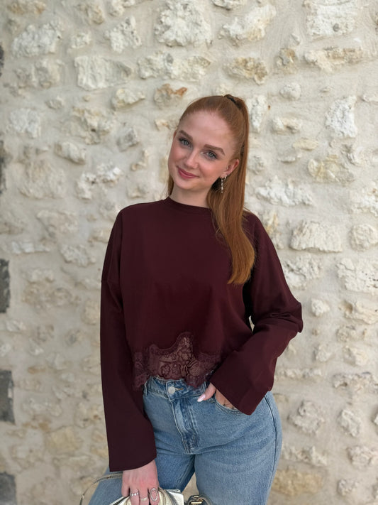 T-shirt WIYA bordeaux