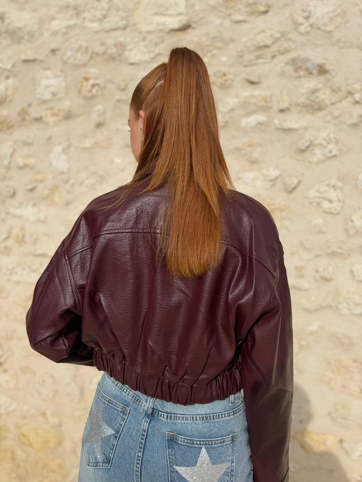 Veste Rock bordeaux