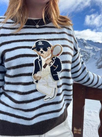 Pull teddy tennis ciel