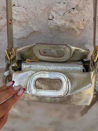 Sac stormy lisse doré