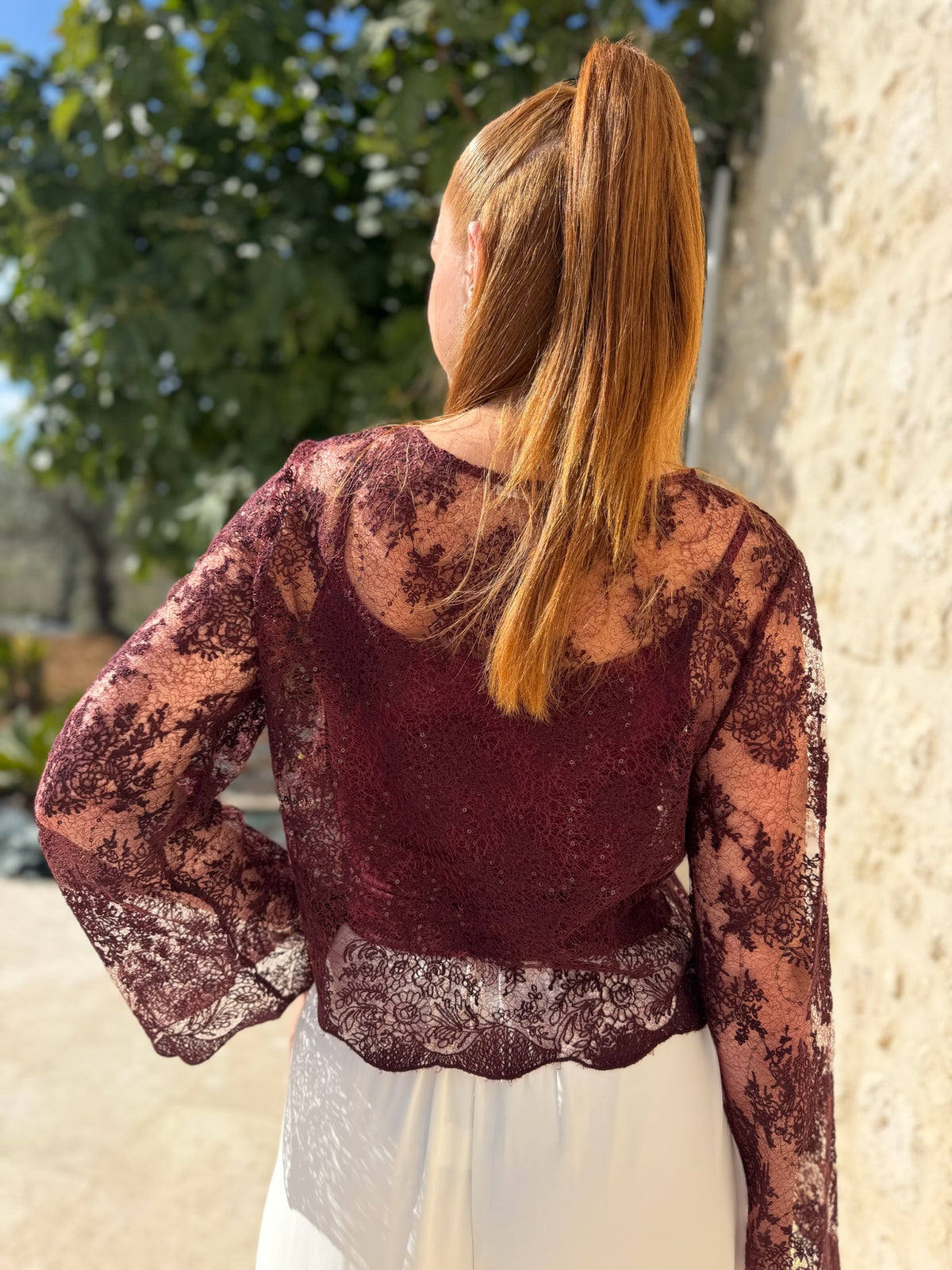Top HEATHER bordeaux
