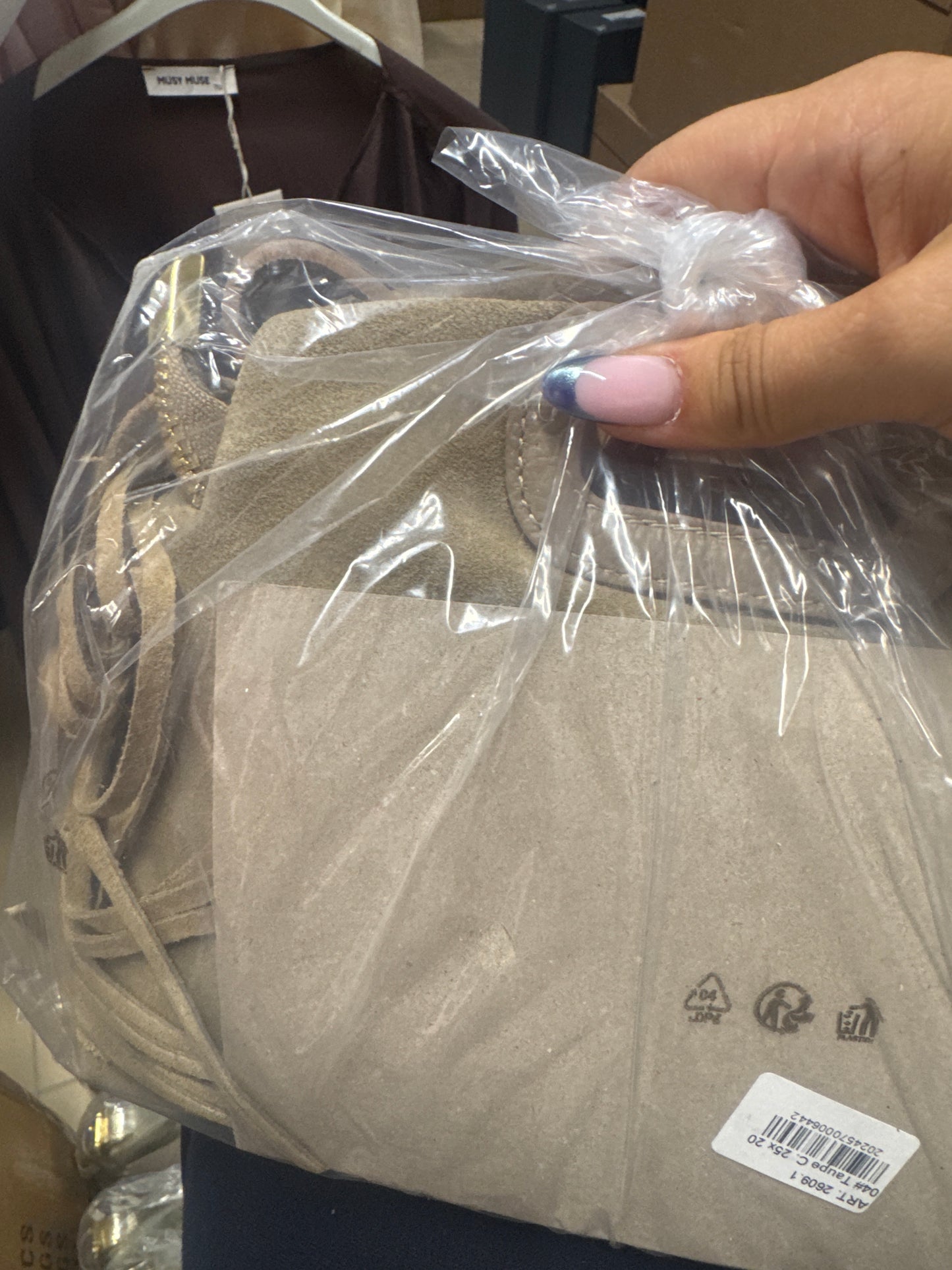 Sac stormy beige daim