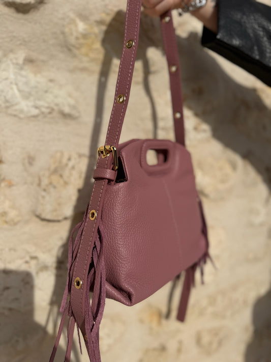Sac stormy lisse vieux rose