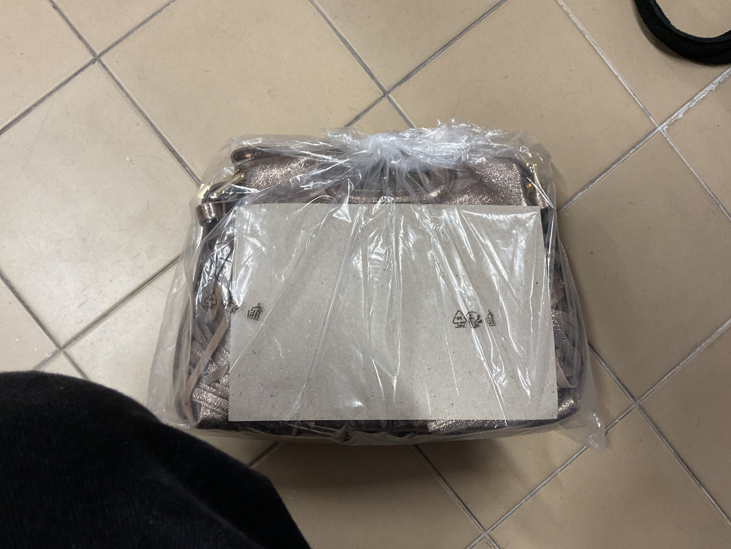 Sac stormy lisse rose gold