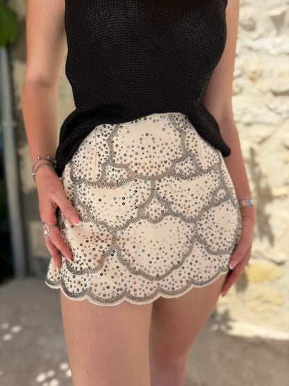 Jupe-short ROMA beige