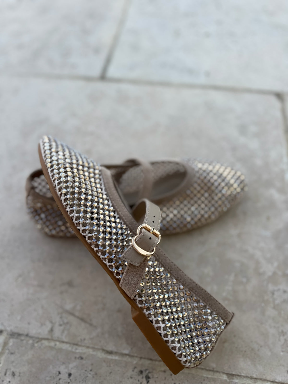 Ballerine shimmer taupe