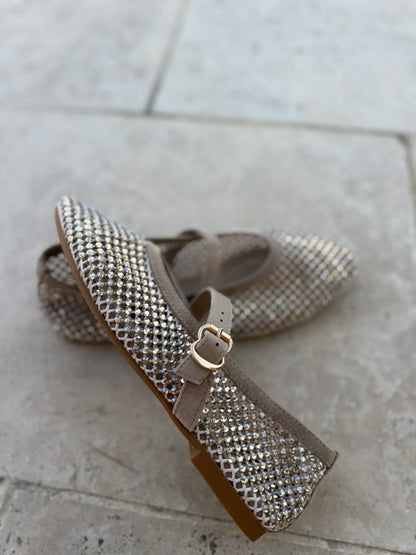 Ballerine shimmer taupe