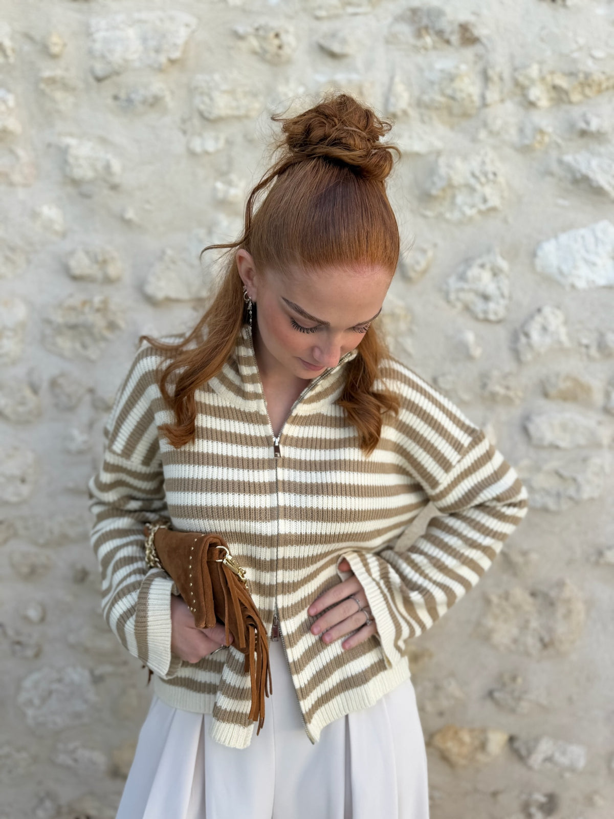 Gilet BEE beige
