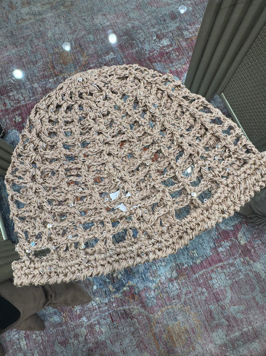 Bonnet maille BONNIE taupe