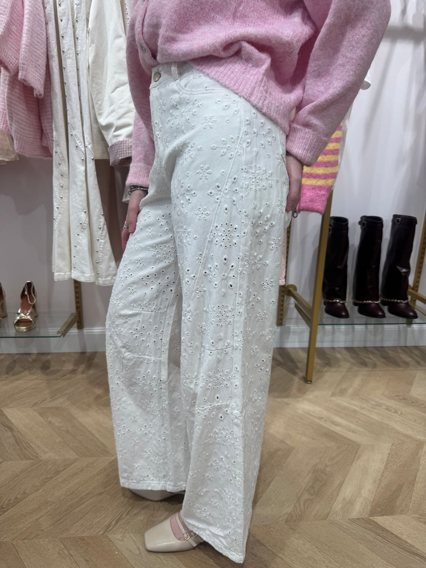 Pantalon broderie Jenna