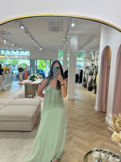Robe cailloux turquoise