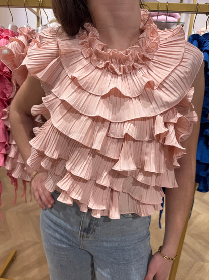 Top dos nu Céleste rose pastel