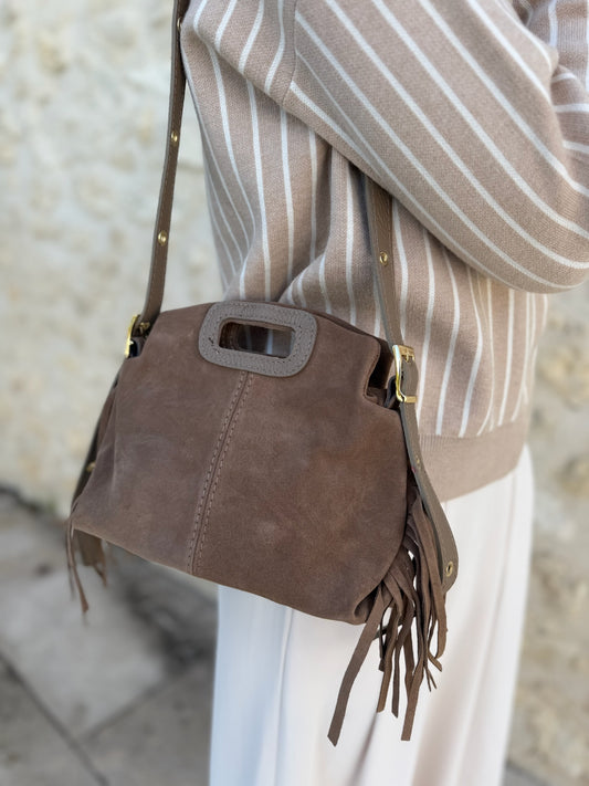Sac stormy taupe daim