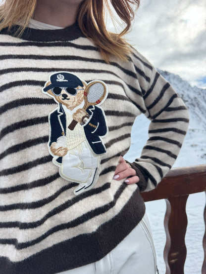 Pull teddy tennis beige