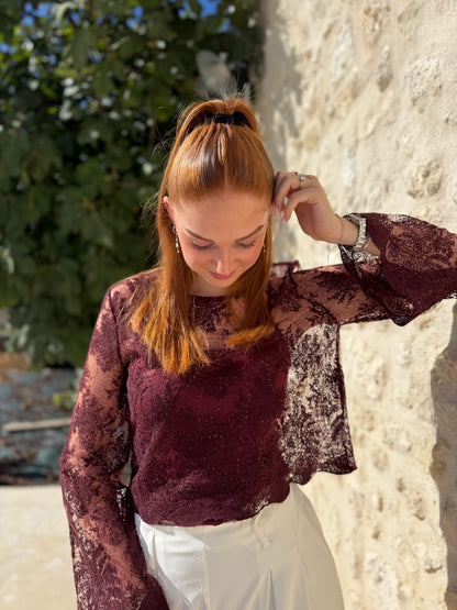 Top HEATHER bordeaux