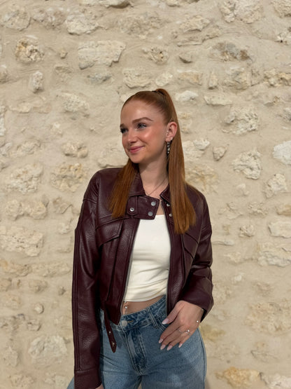 Veste Rock bordeaux