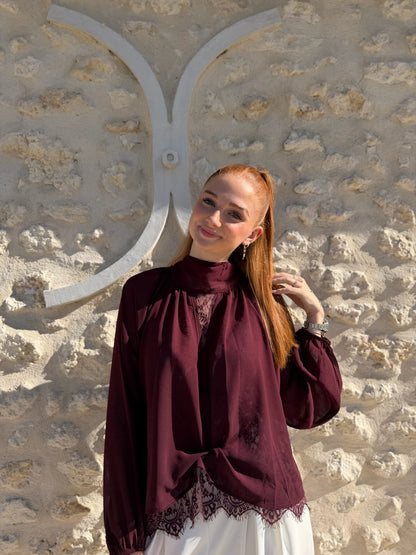 Blouse IVY bordeaux