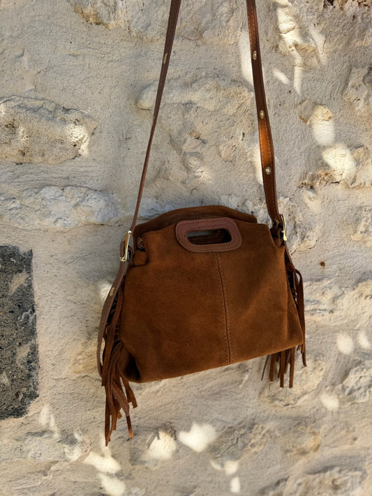 Sac stormy camel foncé daim
