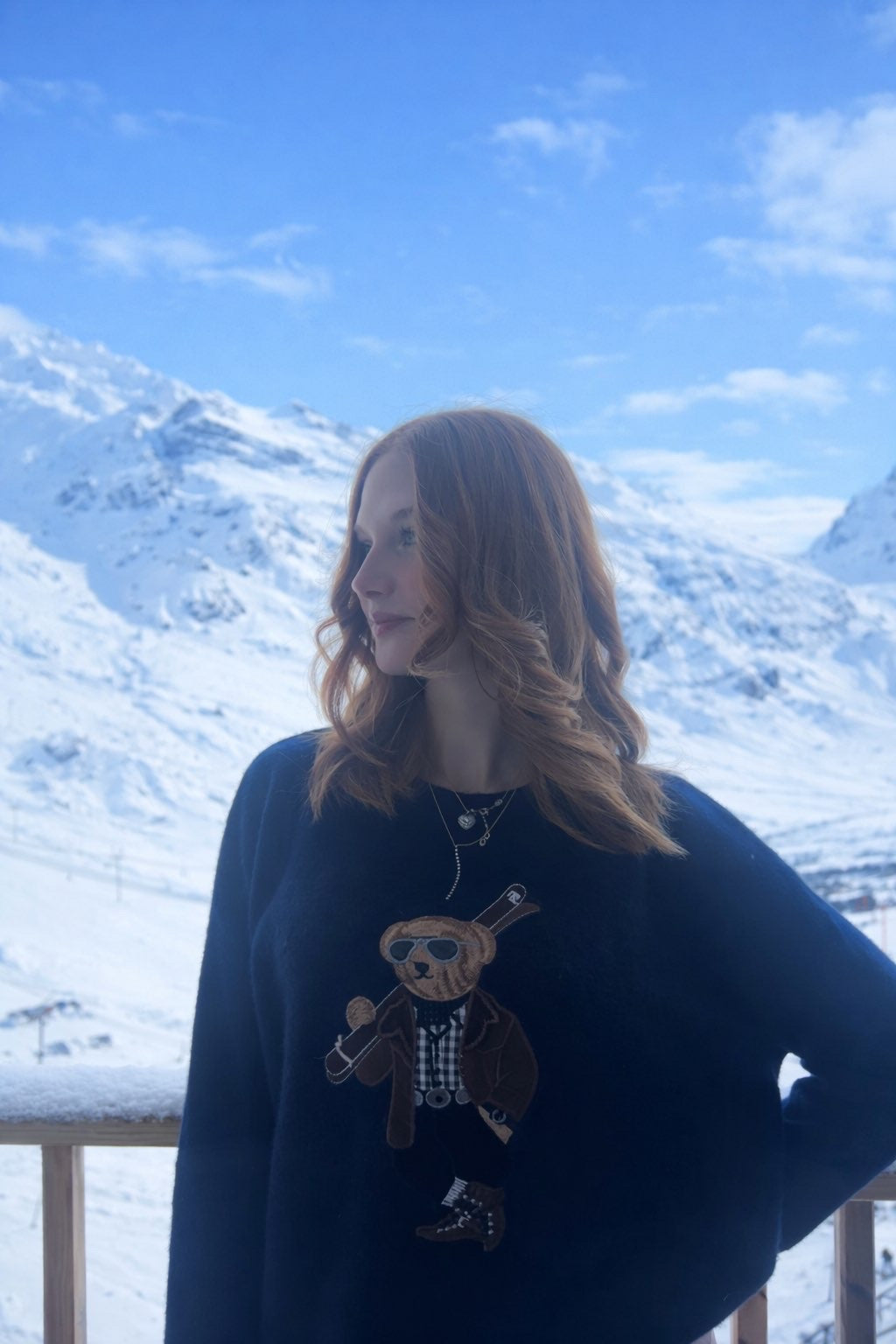 Pull teddy ski marine